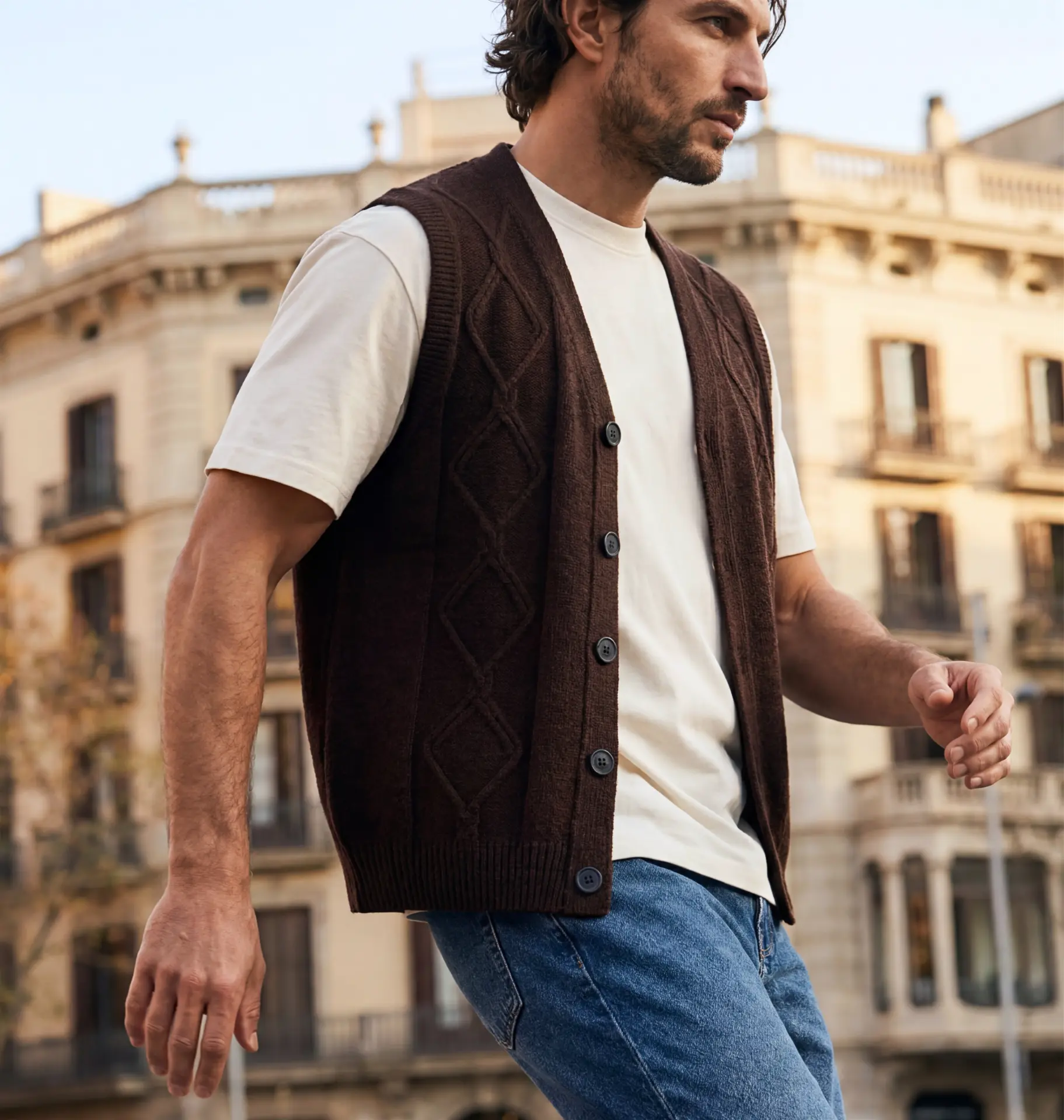 Indigold F/W editorial — Knit Vest, Barcelona